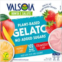 VALSOIA mango, marrubi, arroz eta koko izozkiak, 4x70 g-ko pack-a