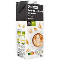 Bebida vegetal de avena barista EROSKI, brik 1 litro