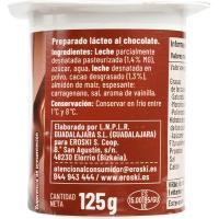Postre sabor chocolate EROSKI, pack 4x125 g