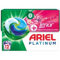 Detergente en cápsulas ARIEL SENSACIONES, caja 12 dosis