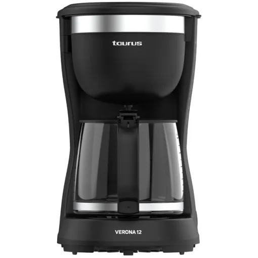 Cafetera de goteo Verona 12, negra, 680W 12 TZ TAURUS