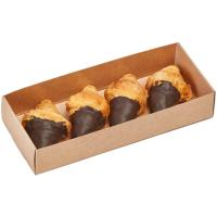Mini croissant bañadito 21% mantequilla y 3% cacao EROSKI, 4 uds