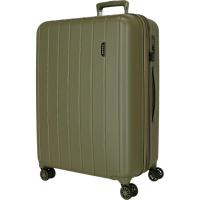 Trolley mediano caqui, ABS, TSA, 4 ruedas, Wood MOVOM, 45x28x65 cm