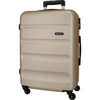 Trolley grande champagne, ABS, cierre combinación, Flex ROLL ROAD, 52x28x75 cm