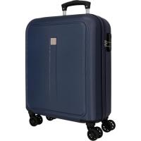 Trolley cabina azul marino, ABS, cierre combinación, Camboya ROLL ROAD, 40x20x55cm