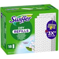 Toallitas secas para mopa SWIFFER, recambio 18 uds
