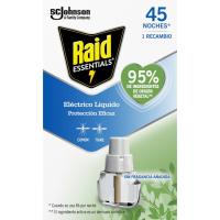 Antimosquitos líquido eléctrico 45 noches RAID, recambio 1 ud