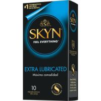 Preservativo sin latex extra lubricado SKYN, caja 10 uds