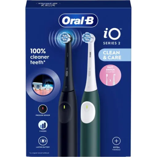 Cepillo dental eléctrico iO2 Duo Negro/Verde ORAL- B