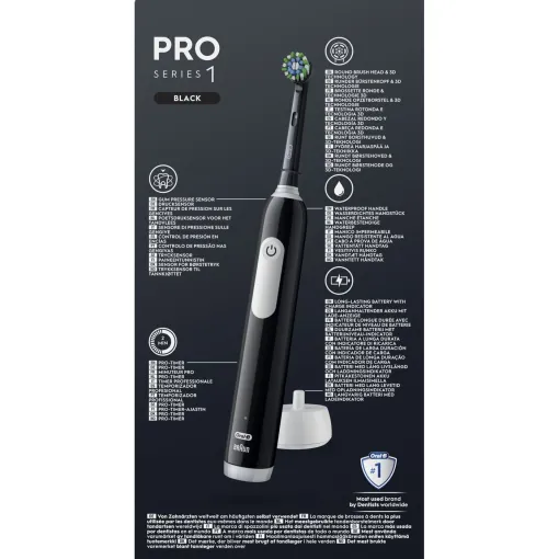 Cepillo de dientes eléctricoO Pro 1 Negro ORAL-B