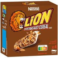 Barrita de cereal desayuno NESTLÉ LION, pack 4x25 g