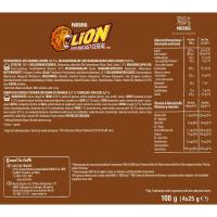 Barrita de cereal desayuno NESTLÉ LION, pack 4x25 g