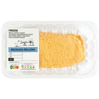 Pechuga rellena de jamón y queso EROSKI, bandeja aprox. 500 g