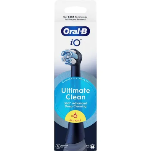 Recambio cepillo dental iO Ultimate Clean, Negro ORAL-B, 6 uds
