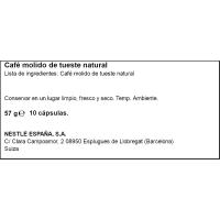 Café ristretto shot compatible Nespresso STARBUCKS, caja 10 uds