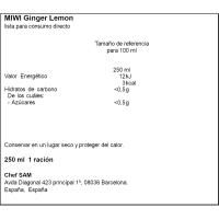 Refresco kombucha sabor frutos, jengibre-limón MIWI, lata 25 cl