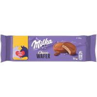Galleta de chocolate con leche choco wafer MILKA, paquete 150 g