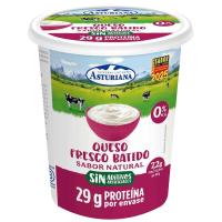 Queso fresco batido 0% ASTURIANA, tarrina 400 g Queso fresco batido 0% ASTURIANA, tarrina 400 g