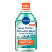 Agua micelar con sérum derma skin clear NIVEA, bote 400 ml