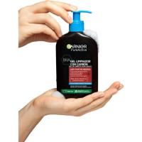 Gel limpiador con carbón GARNIER PURE ACTIVE, dosificador 250 ml