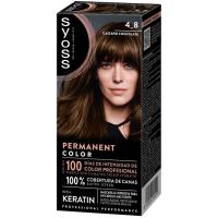 Tinte 4-8 castaño chocolate SYOSS PERMANENT, caja 1 ud