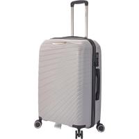 Trolley mediano gris, polipropileno,TSA, 4 ruedas, BZ5808 BENZI, 42x25x64 cm