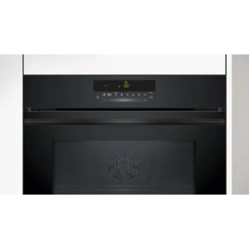 Horno con vapor pirolítico de 60 cm cristal negro 3HB5879N7 BALAY