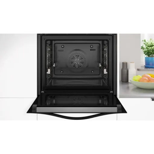 Horno con vapor pirolítico de 60 cm cristal negro 3HB5879N7 BALAY