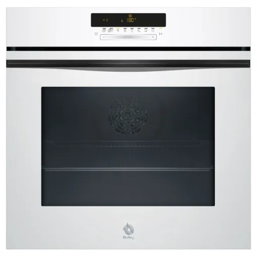 Horno con vapor pirolítico de 60 cm cristal blanco 3HB5879B7 BALAY