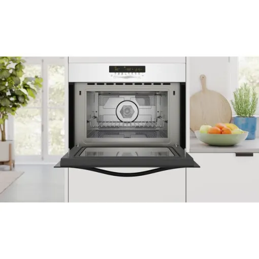 Horno compacto con microondas 60x45 cm cristal blanco 3CW5179B3 BALAY