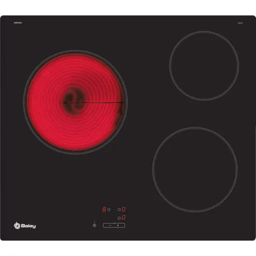 Placa de vitrocerámica de 60 cm negro sin marco 3EB764EN BALAY