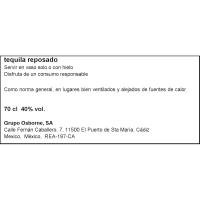 Tequila reposado POSADO 818, botella 70 cl