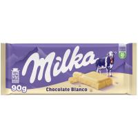 Chocolate blanco MILKA, tableta 90 g