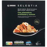 Muesli crujiente frutos secos SELEQTIA, caja 500 g