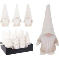Gnomo Navideño con gorro alto, crema, 22 cm, surtido ¿Cuál te llegará?, 1 ud