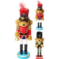 Cascanueces oso de madera Navideño, 25 cm, surtido ¿Cuál te llegará?, 1 ud Cascanueces oso de madera Navideño, 25 cm, surtido ¿Cuál te llegará?, 1 ud