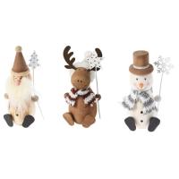 Figura Navideña de madera sentada, 13 cm, surtido ¿Cuál te llegará?, 1 ud Figura Navideña de madera sentada, 13 cm, surtido ¿Cuál te llegará?, 1 ud