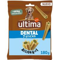 Snack dental para perro mediano/maxi ULTIMA, paquete 180 g