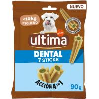 Snack mini dental  para perro ULTIMA, paquete 90 g