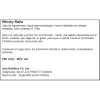 Whisky Bourbon de Malta Cask JURA, botella 70 cl