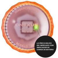 Baliza geolocalizable V16, obligatoria 01/01/2026, indicador batería ONEXUS, 1 ud