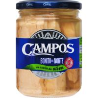 Bonito del Norte en aceite de oliva CAMPOS, frasco 380 g