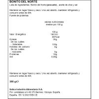 Bonito del Norte en aceite de oliva CAMPOS, frasco 380 g