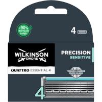 Cargador de afeitar WILKINSON QUATTRO TITANIUM SENS., pack 4 uds