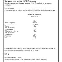 Tarrito de manzana y avena NATUBE, tarro 250 g