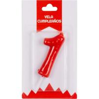 Vela roja de Aniversario Nº 1, 1 ud