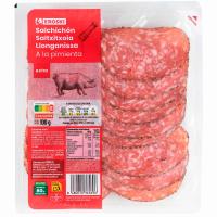 Salchichón extra a la pimienta EROSKI, lonchas, bandeja 100 g