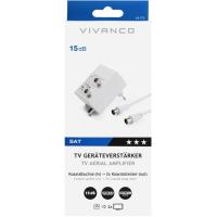 Amplificador de antena para dos televisores 15DB, 44175 VIVANCO