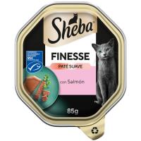 Alimento húmedo de salmón para gato SHEBA FINESSE, lata 85 g
