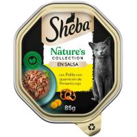 Alimento húmedo de pollo para gato SHEBA NATURE, lata 85 g
